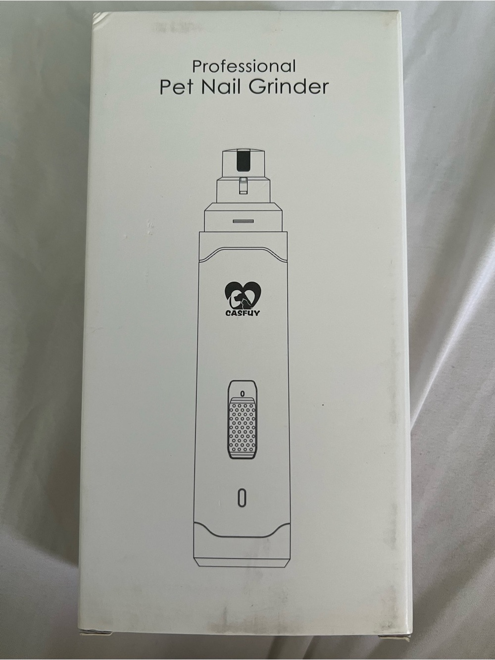 White Professional Pet Nail Grinder